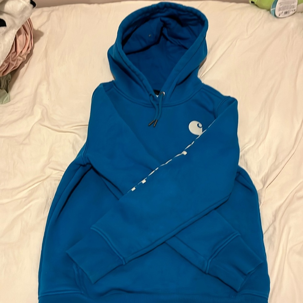 Blue carhartt women’s hoodie